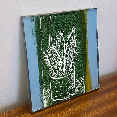 Vert cacté-Tableau 3D - Filstories