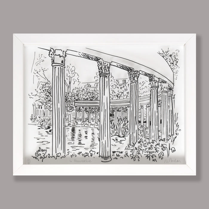 La Naumachie au Parc Monceau-Tableau 3D - Filstories