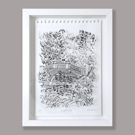 Le Petit Pont du Parc Monceau-Tableau 3D - Filstories